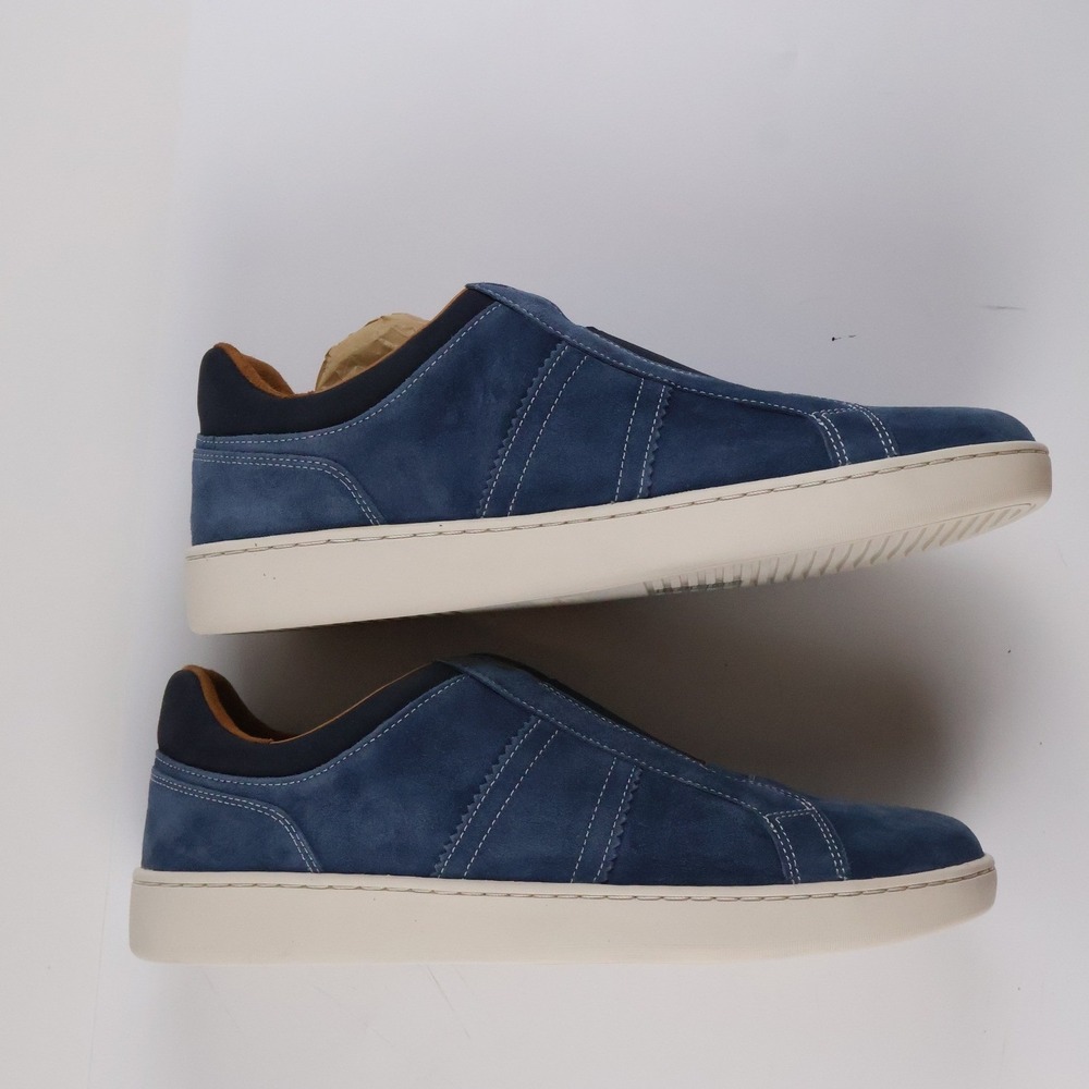 Allen Edmonds Lafayette Slip On Sneaker Dark Denim Suede 9D Leather NEW MSRP 295